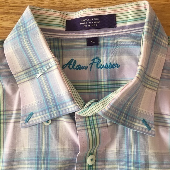 Alan flusser men shirts Sz xL - Picture 5 of 8